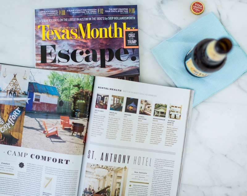 Hello, Texas Monthly! — The Vintage Round Top